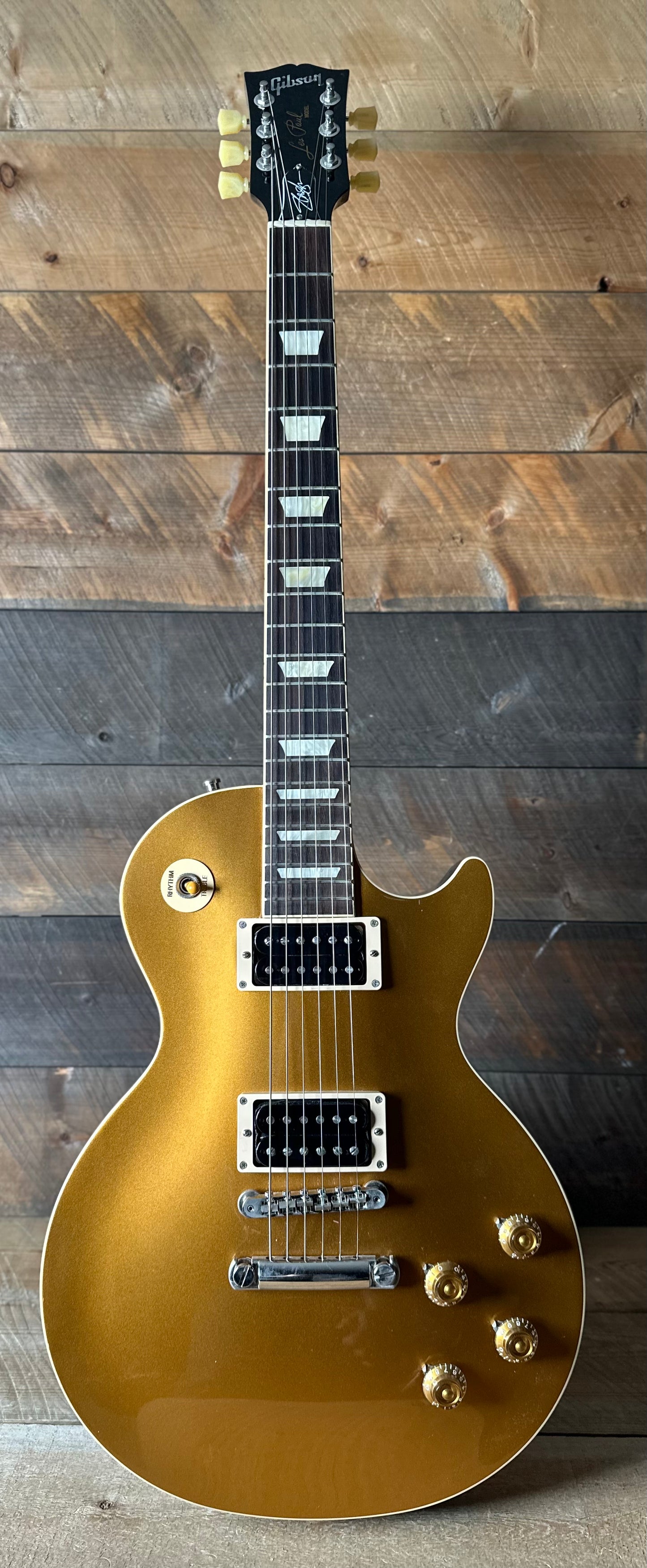 Used 2022 Gibson Slash Victoria Les Paul Standard - Goldtop Dark Back