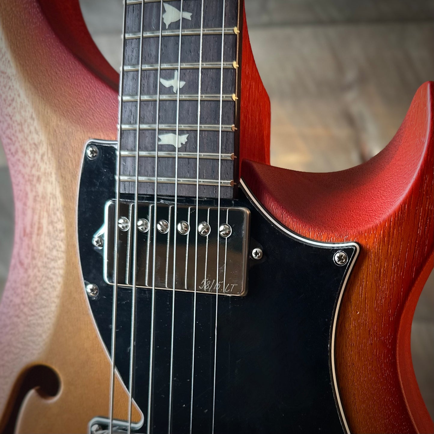PRS S2 Vela Semi-Hollow HHT Quimper Edition – McCarty Sunburst Satin Nitro USA Electric Guitar S2089046