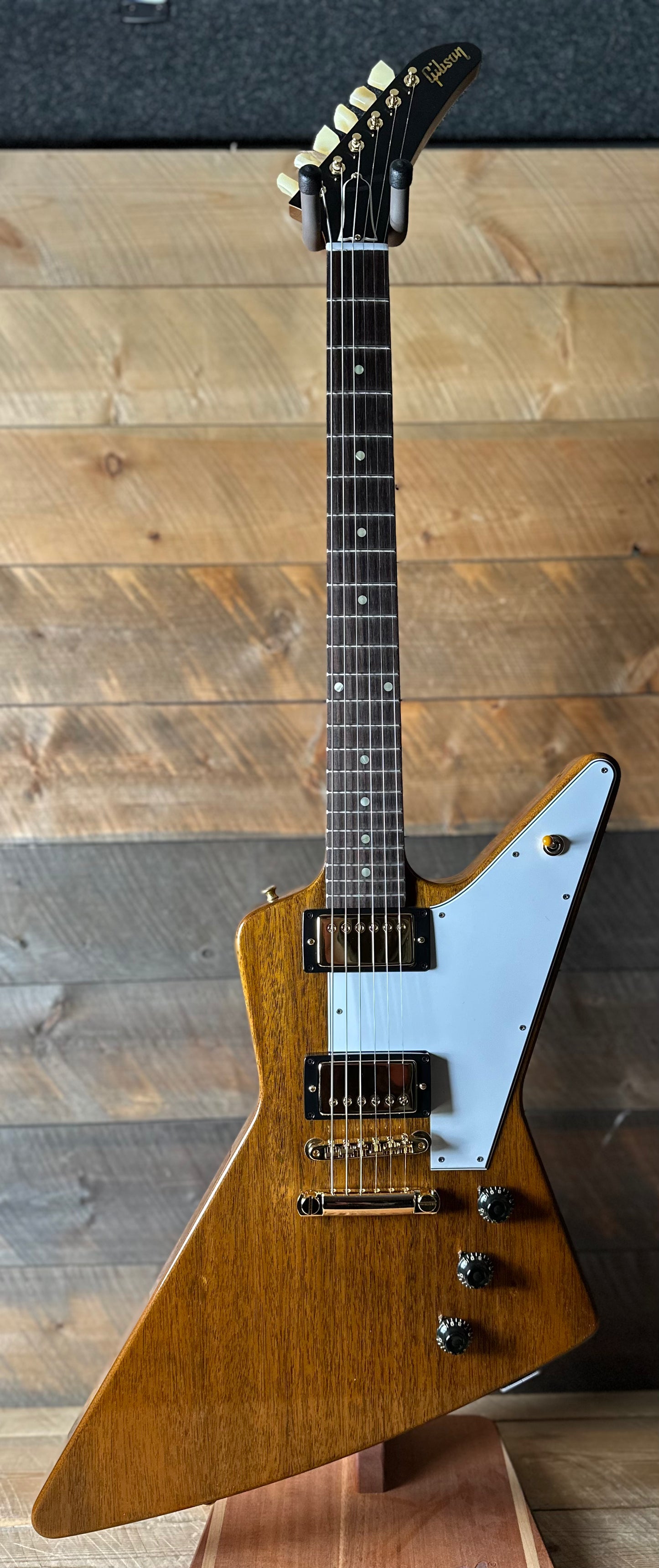 Gibson Custom 1958 Mahogany Explorer Reissue, VOS - Antique Natural 86041