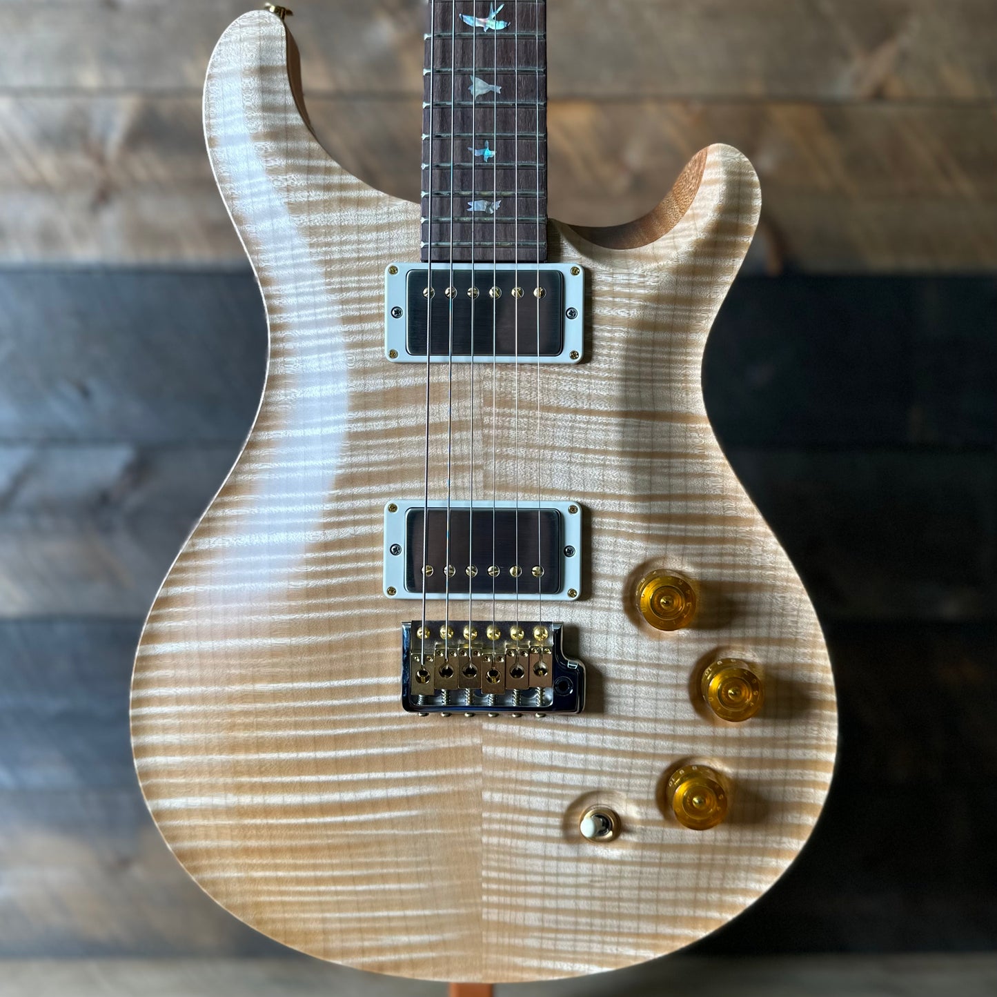 PRS DGT David Grissom Signature Wood Library Flame Maple 10 Top, Brazilian Rosewood FB - Natural 410966