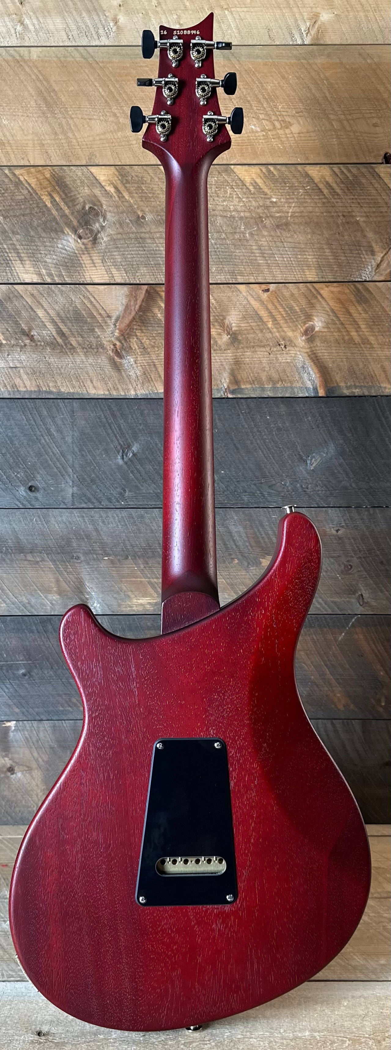 PRS S2 Vela Semi-Hollow HHT Quimper Edition – Dark Cherry Sunburst Satin Nitro USA Electric Guitar S2088946