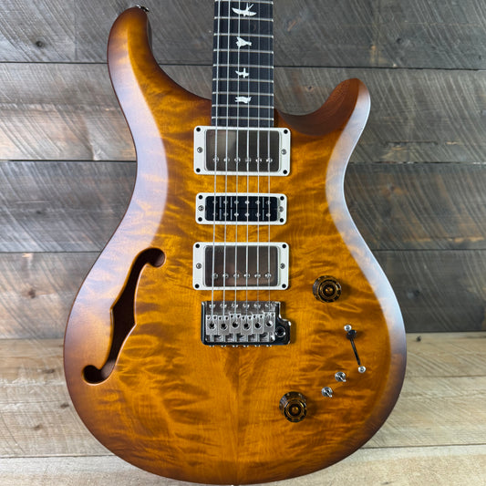 PRS S2 Wood Library Special Semi-Hollow Quilted Top Ebony Fretboard Violin Amber Sunburst  S2088392