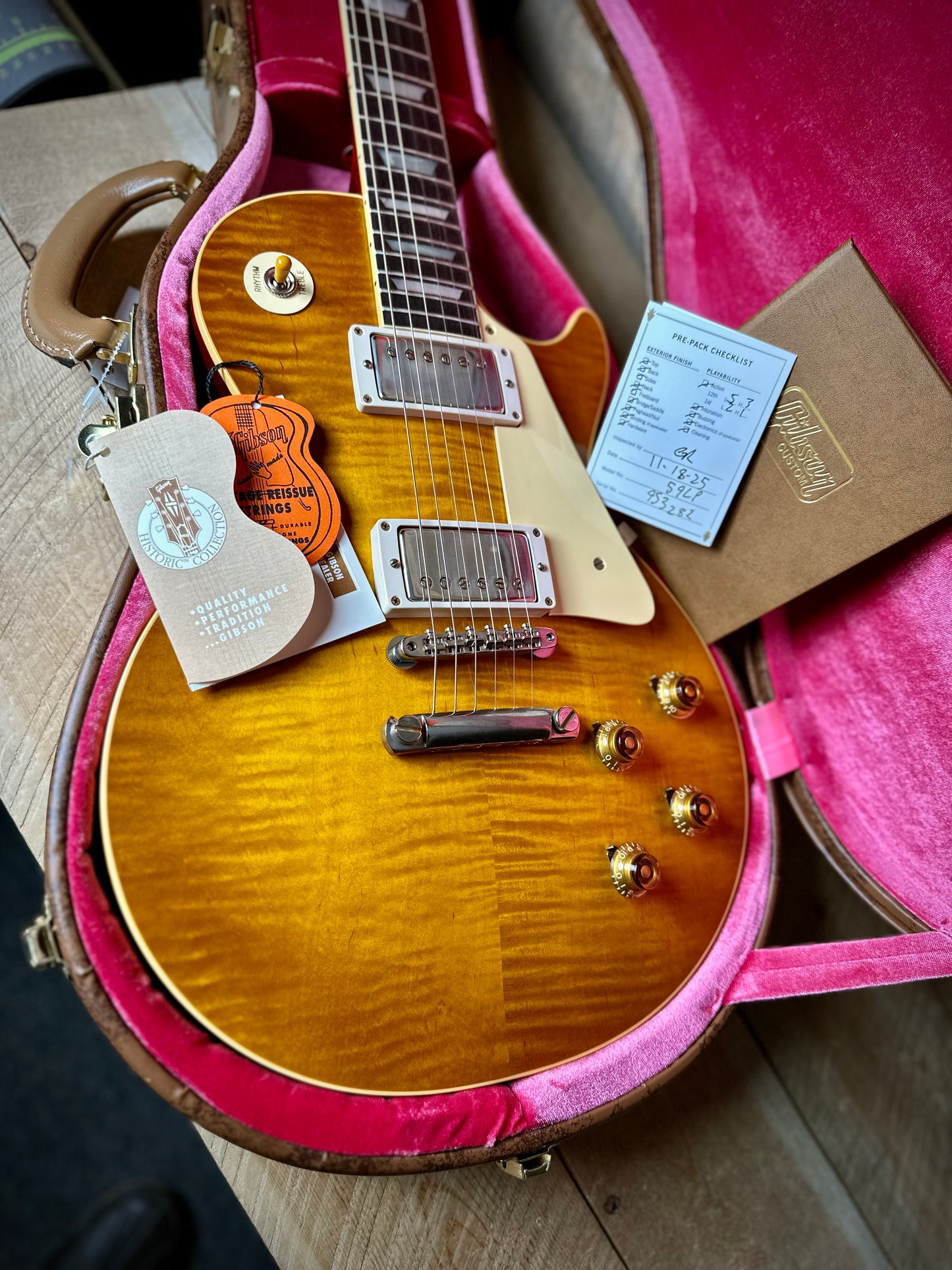 Gibson Custom Shop 1959 Les Paul Standard Reissue VOS 8.8 lbs - Dirty Lemon 953282