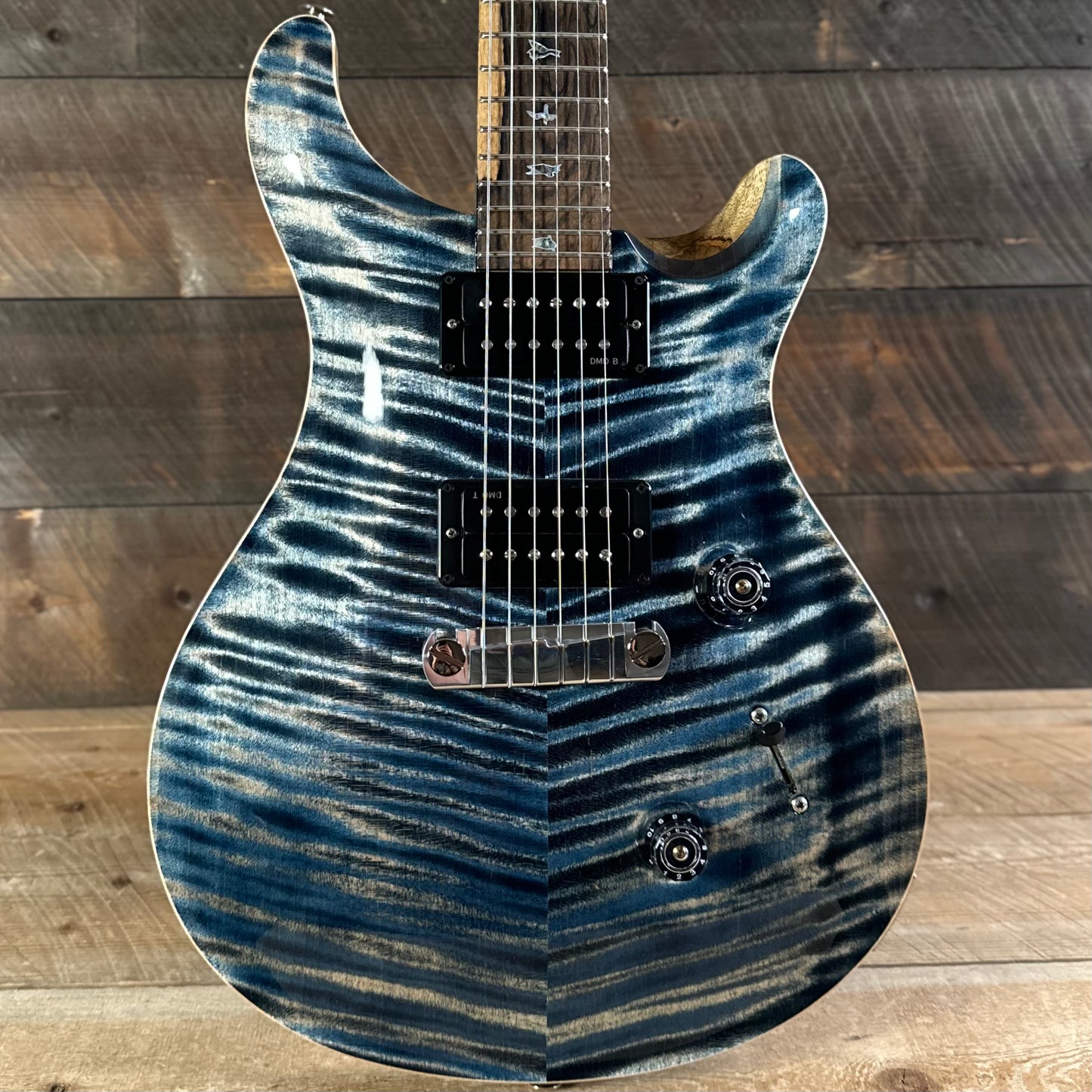 PRS Wood Library Custom 24 Stoptail Limited Edition - Faded Whale Blue (Natural Back) 430447