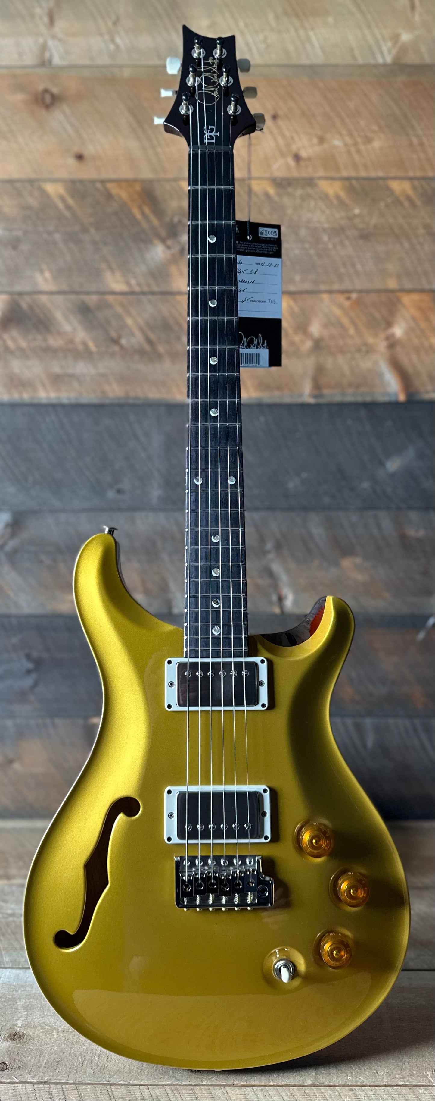 PRS DGT Semi-Hollow - Gold Top 420524