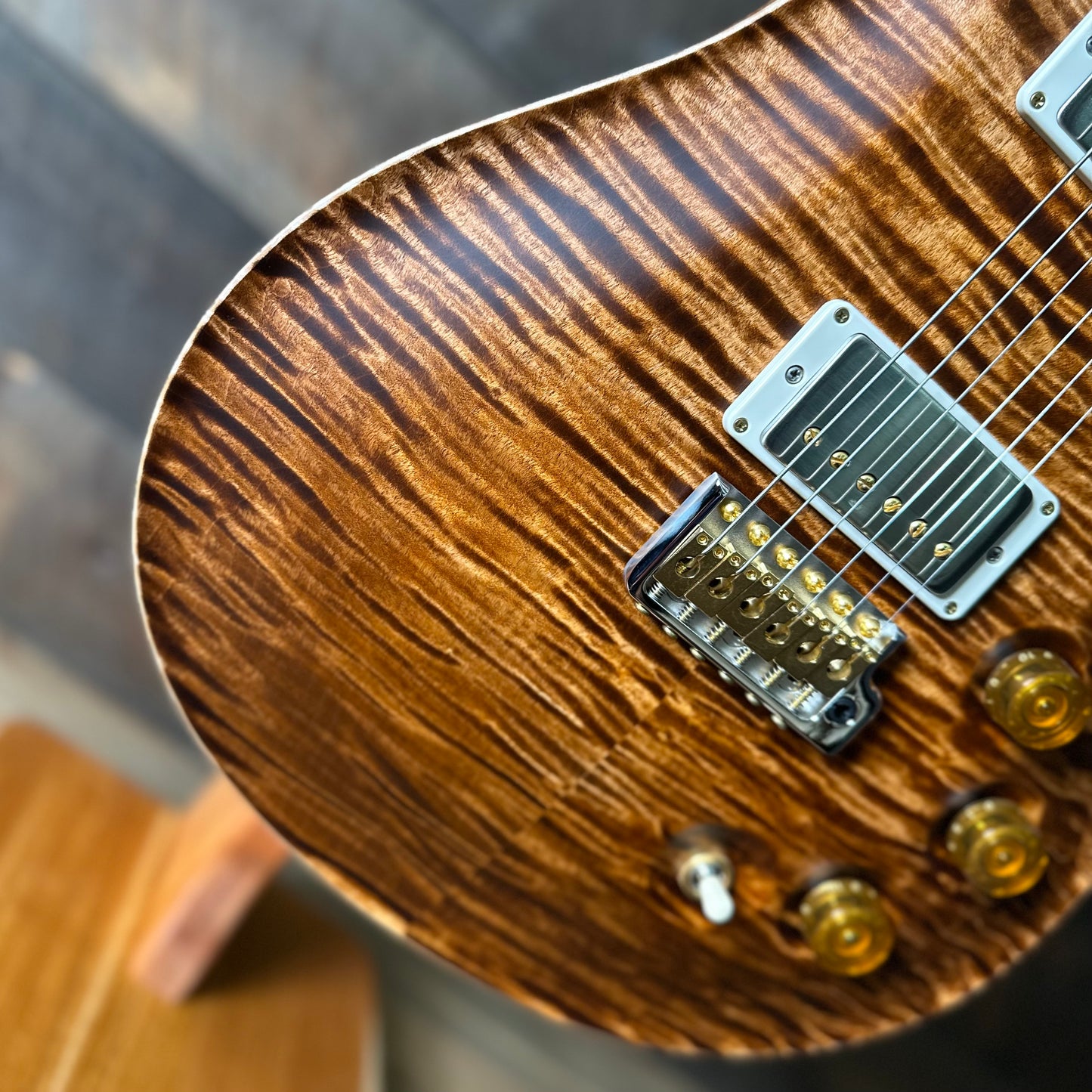 PRS DGT David Grissom Signature Wood Library Flame Maple 10 Top, Brazilian Rosewood FB - Copperhead 410963