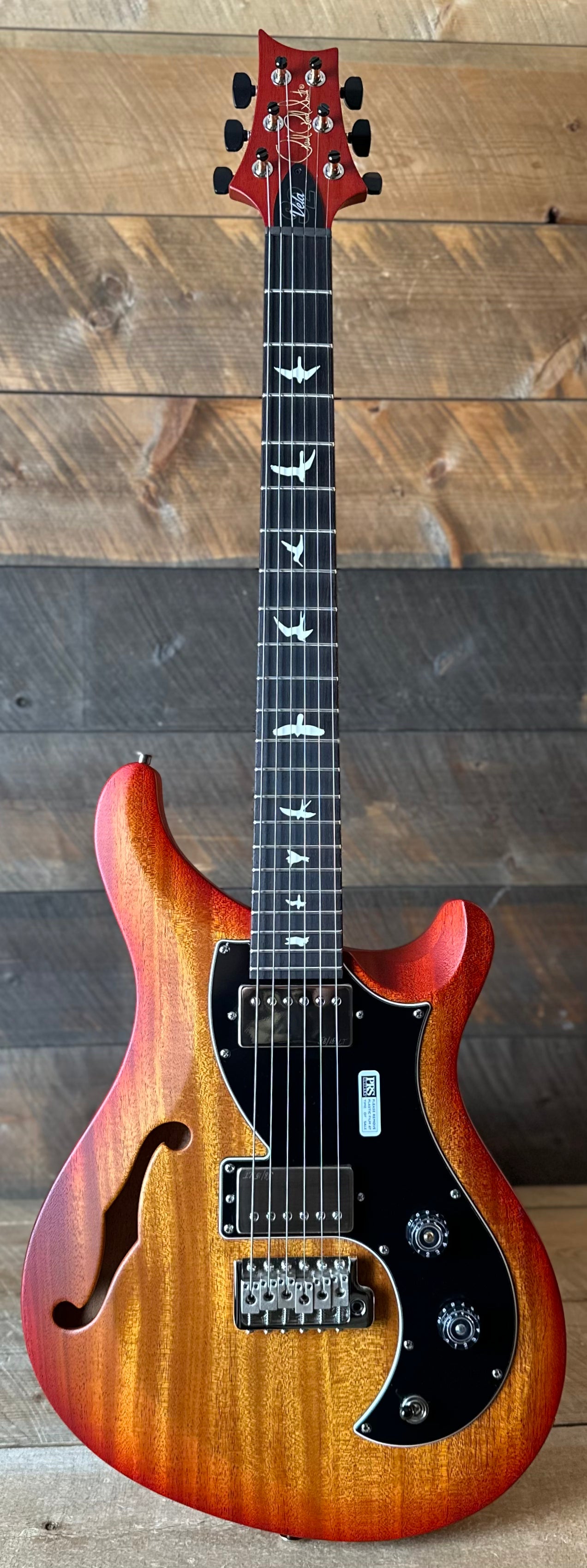 PRS S2 Vela Semi-Hollow HHT Quimper Edition – McCarty Sunburst Satin Nitro USA Electric Guitar S2089049
