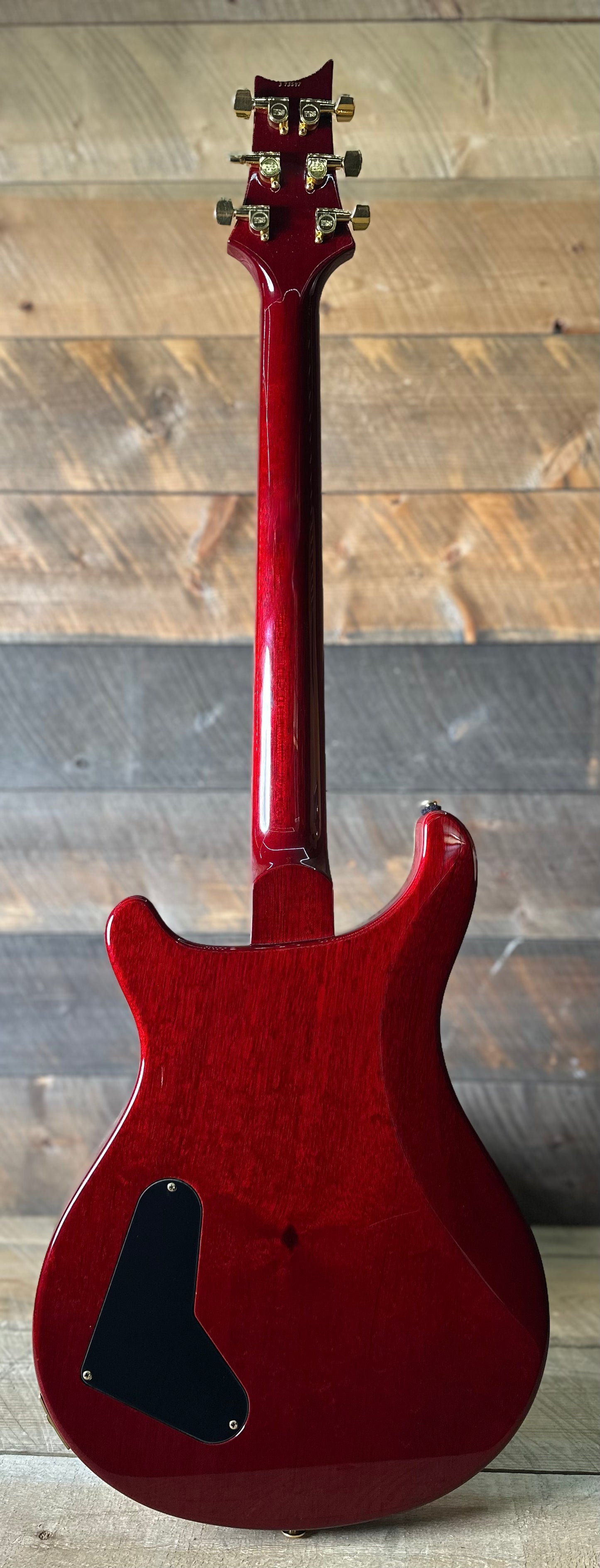 Used 2003 PRS Brazilian Custom 22, Artist Top, Hardtail, Gold Hardware - Dark Cherry Sunburst