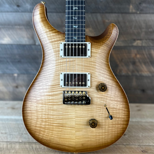 PRS Wood Library Custom 24 Flame Maple 10 Top, Torrified Flamed Maple Neck, Ebony FB - Vintage Natural Satin 395083