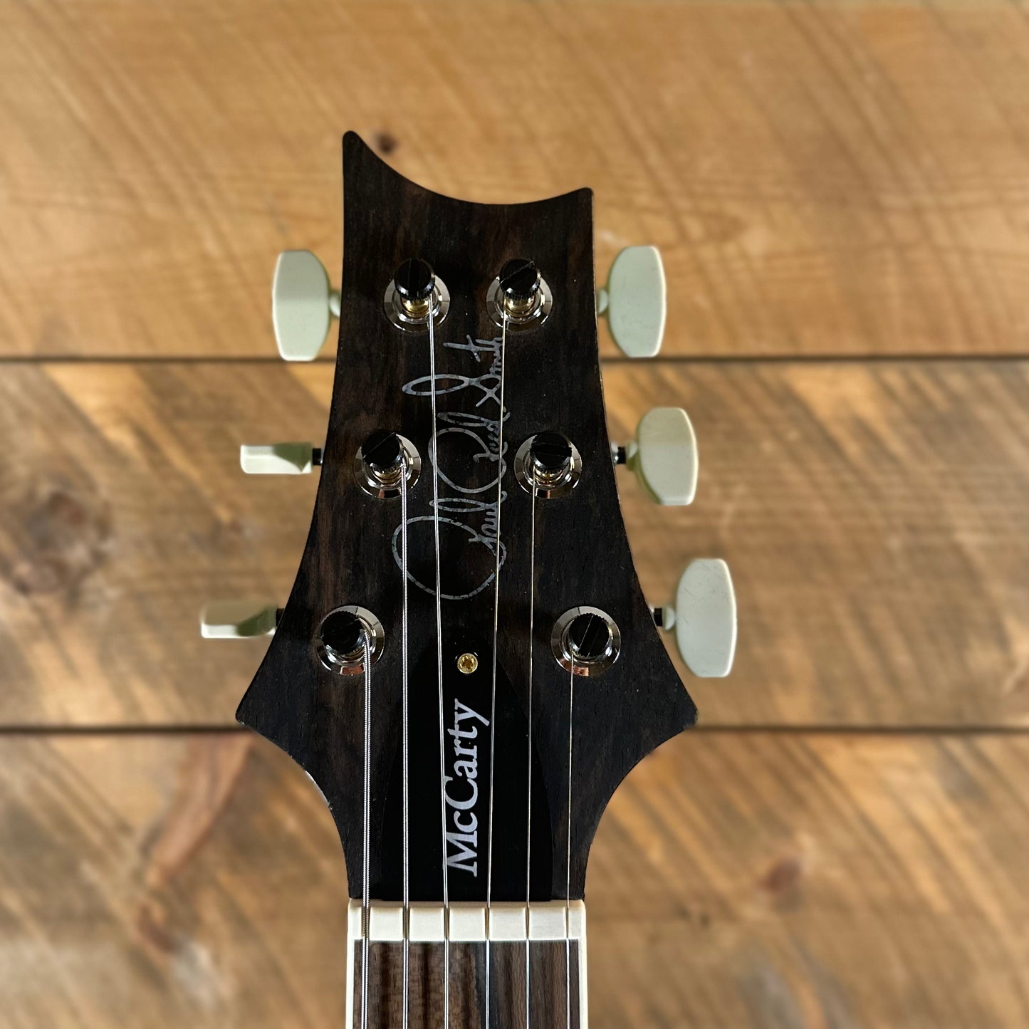 PRS Wood Library McCarty Tremolo w/ Dual Mini Toggles Flame Maple 10-top Ziricote FB - Emerald (Natural Back) 431243