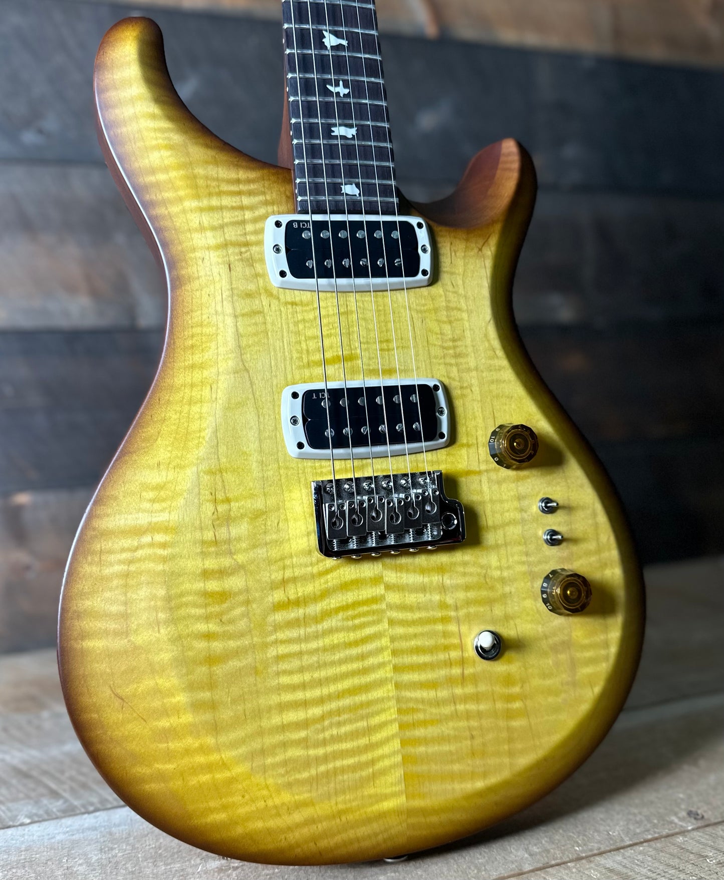 PRS S2 Wood Library Custom 24-08 QS Exclusive Satin Run! - Livingston Lemondrop S2085527