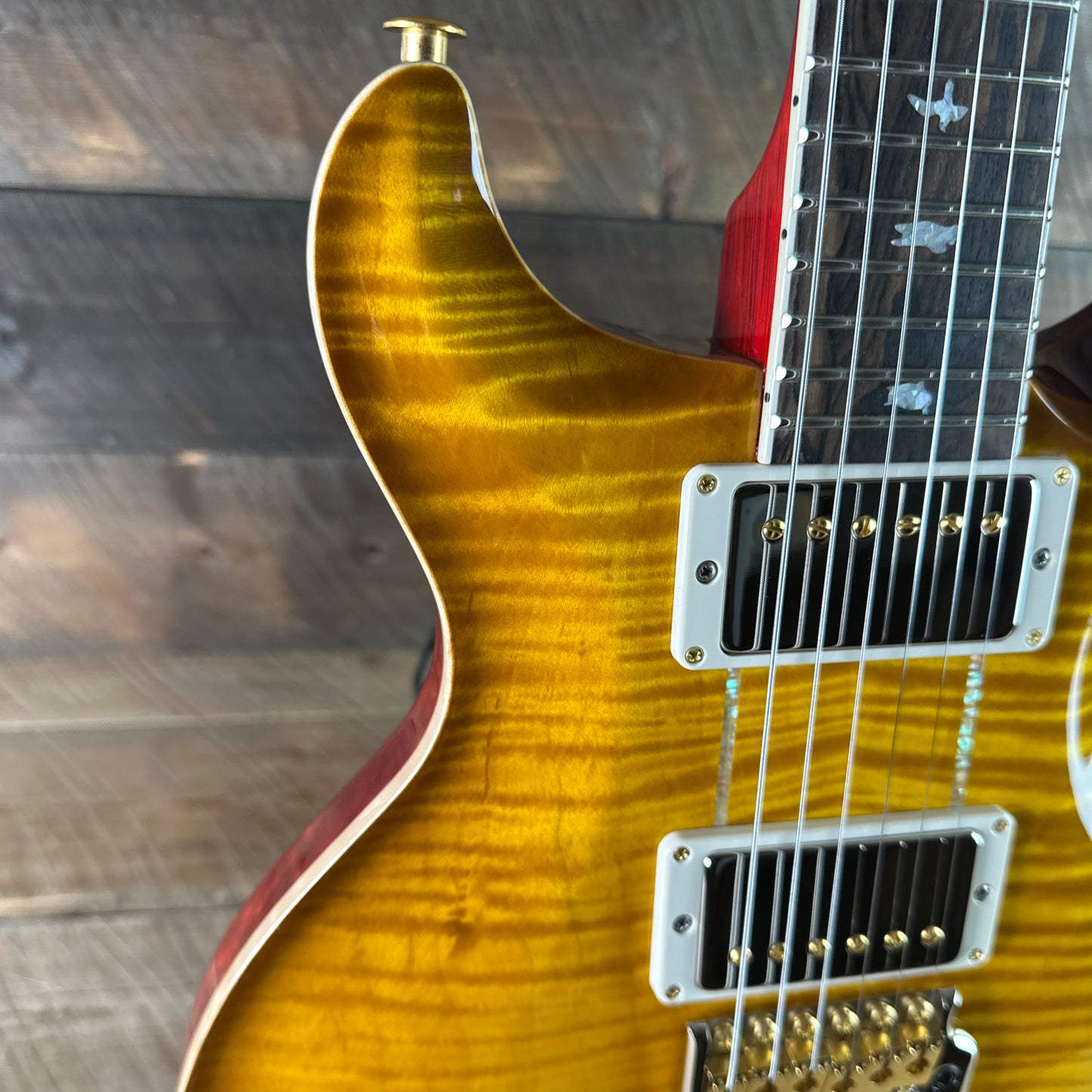PRS Wood Library Santana Retro Flamed Maple 10 Top, Korina Back & Neck, Ziricote FB!! - McCarty Sunburst 419529
