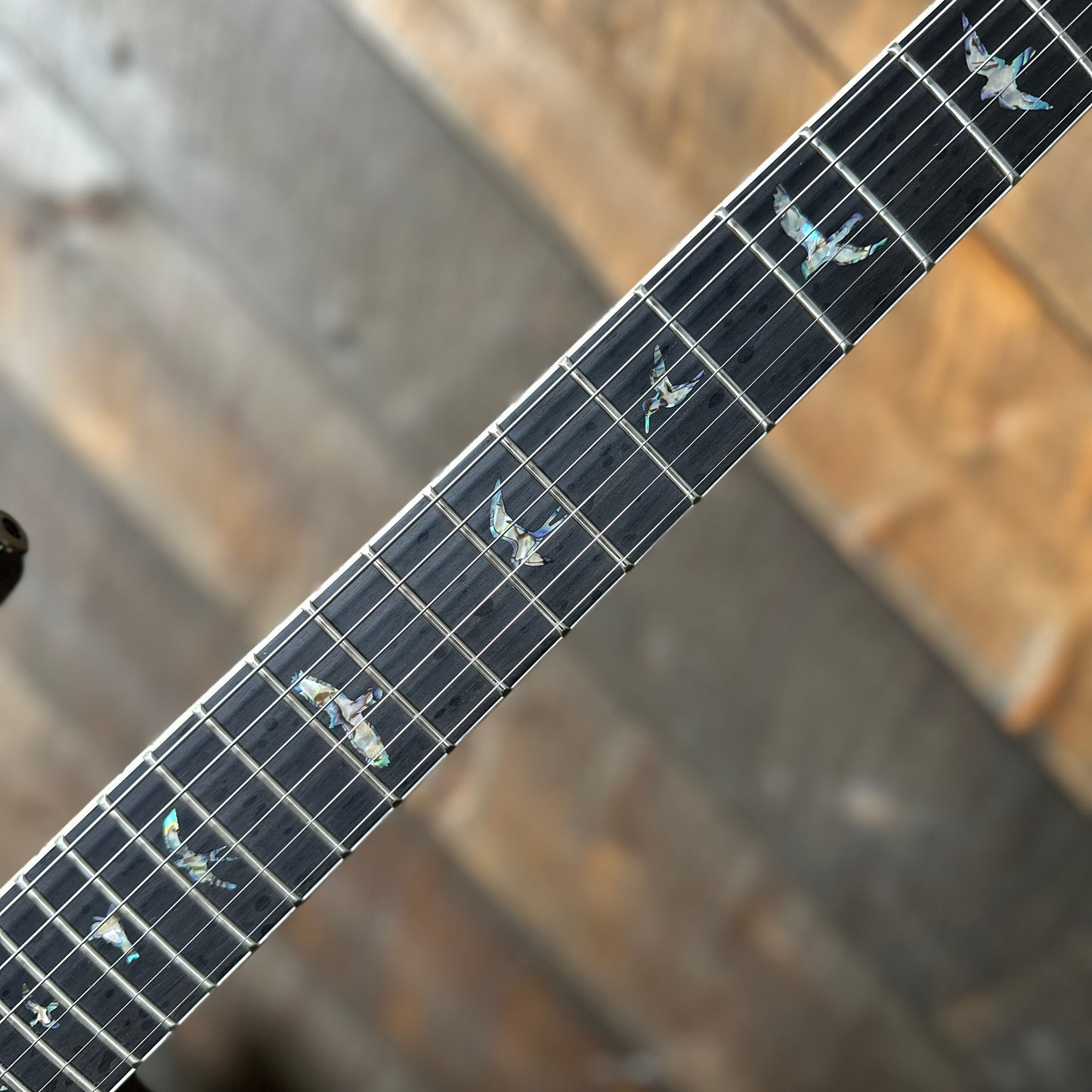 PRS Wood Library McCarty 594 Flamed Maple 10 Top, Swamp Ash Back, Stained Flamed Maple Neck, Bound Ebony FB - Satin Faded Whale Blue W/Dark Stained Back 418879