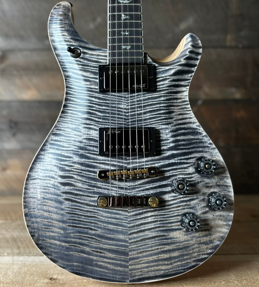 PRS Wood Library McCarty 594 Flamed Maple 10 Top, Swamp Ash Back, Stained Flamed Maple Neck, Bound Ebony FB - Satin Charcoal 418878