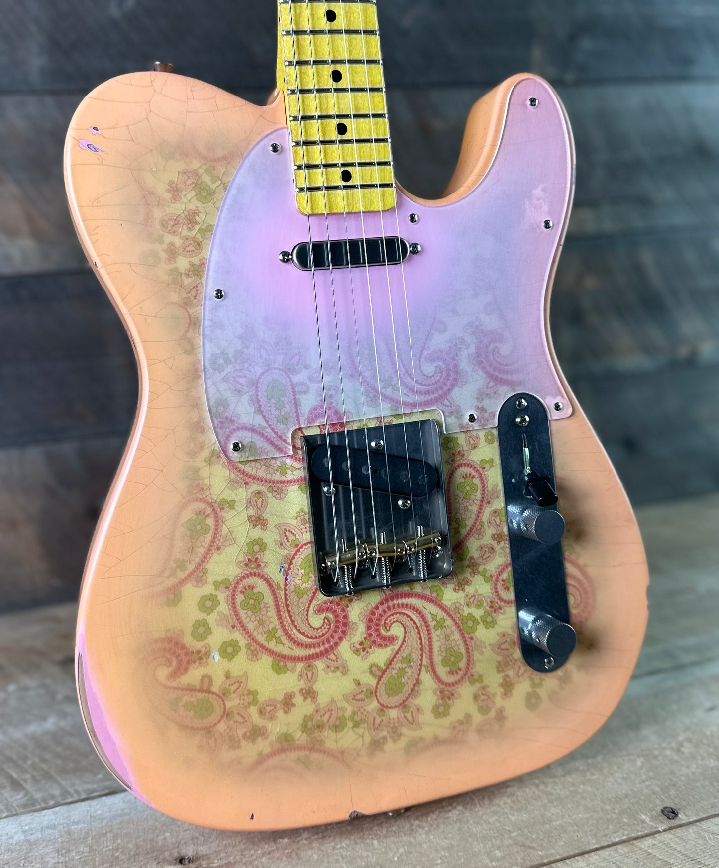 Nash T-68 - Paisley Medium Relic Lollar Pick Ups Maple Neck