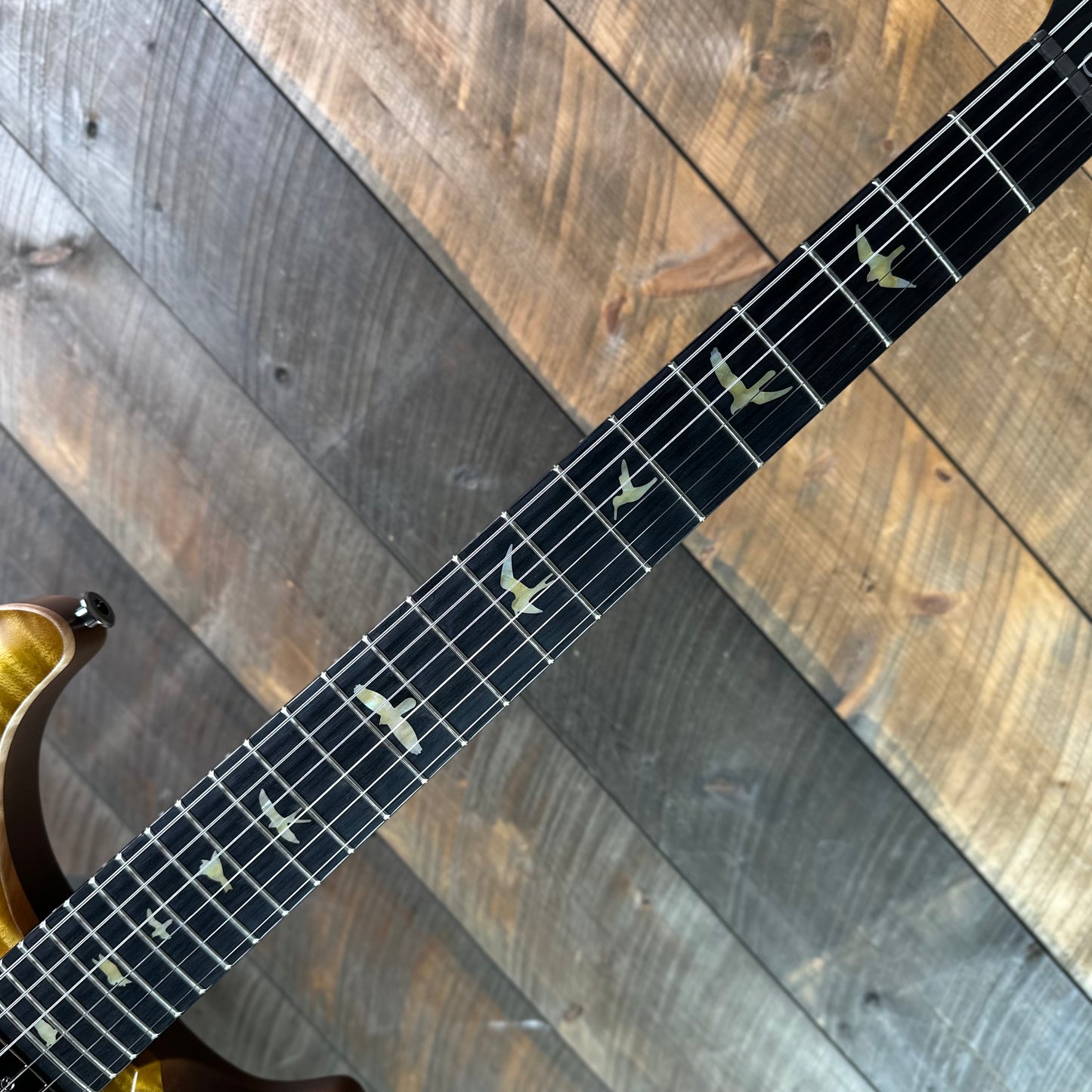 PRS Wood Library Custom 24 Fatback Semi-Hollow! - Satin Livingston Lemondrop 423668