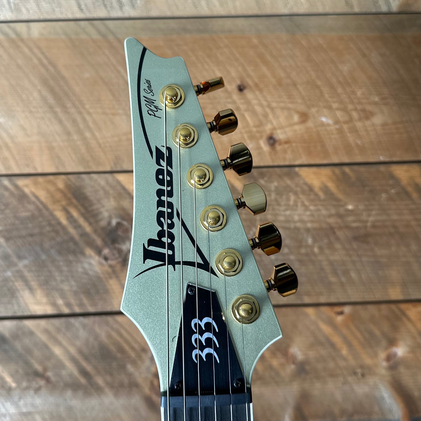 Used Ibanez PGM333 30th Anniversary Paul Gilbert Signature - Champagne Gold