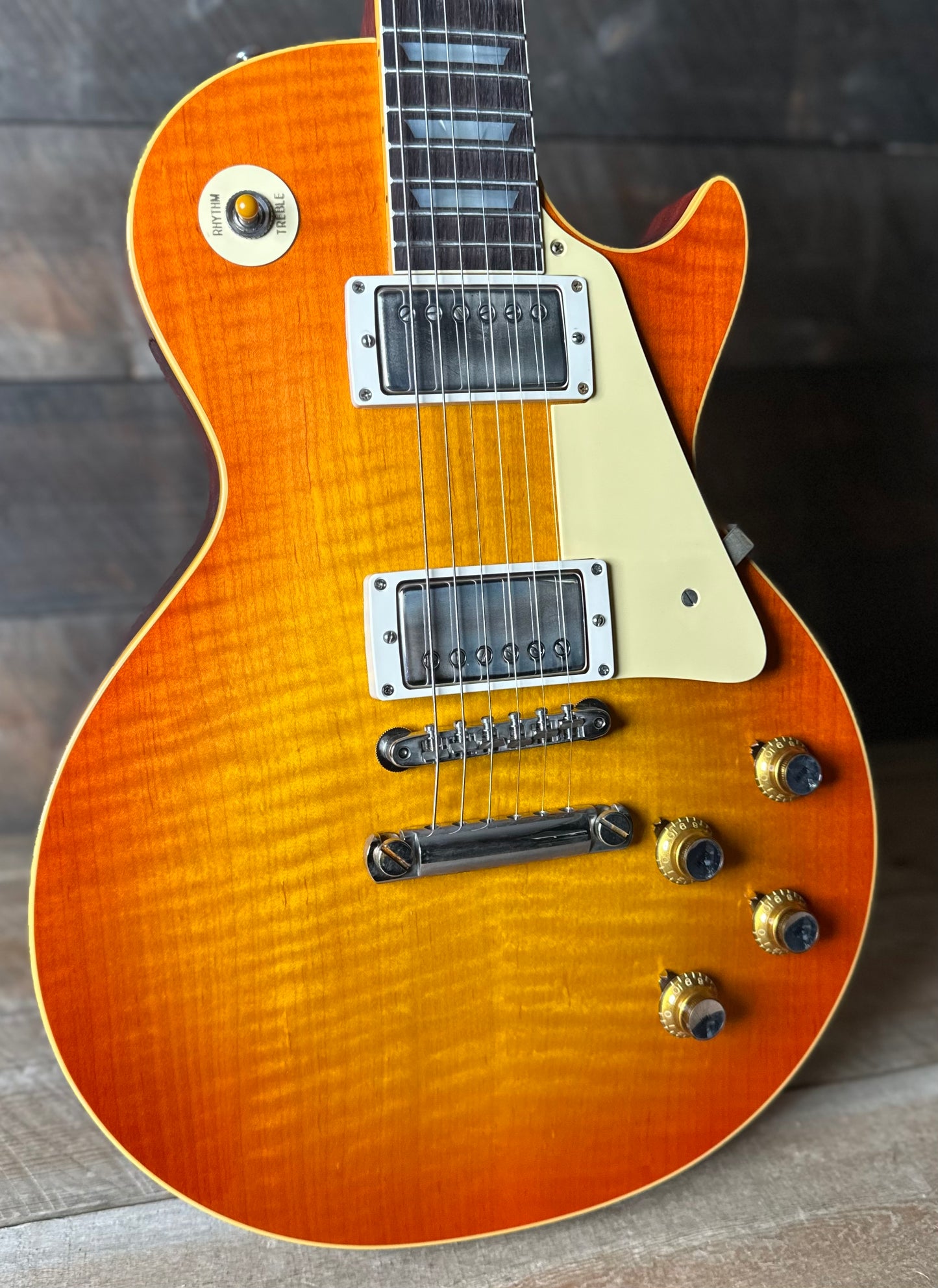 Gibson Custom 1960 Les Paul Standard Reissue, VOS 8.15 LBS!! - Tangerine Burst 06037