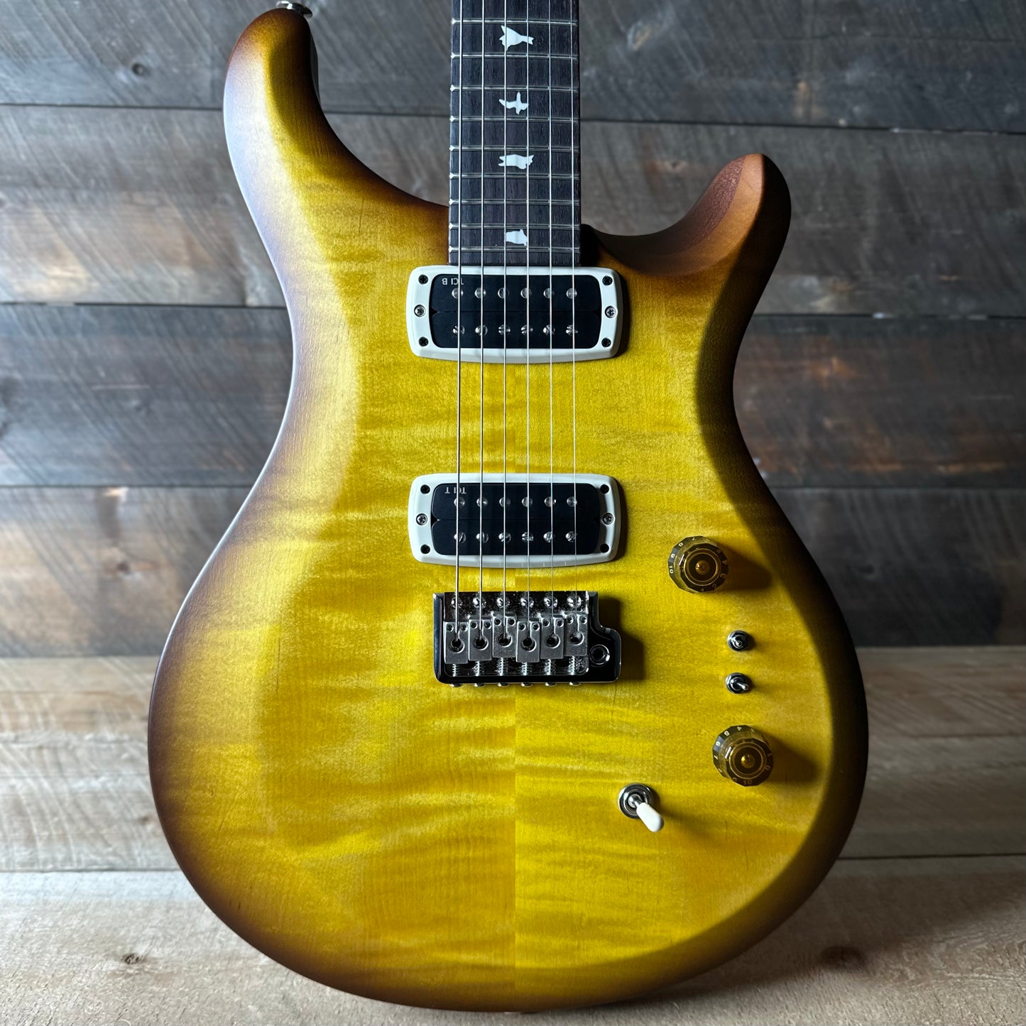 PRS S2 Wood Library Custom 24-08 QS Exclusive Satin Run! - Livingston Lemondrop S2085542