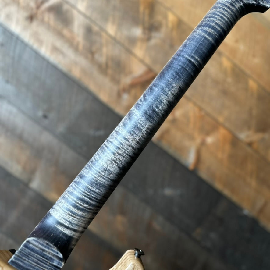 PRS Wood Library McCarty 594 Flamed Maple 10 Top, Swamp Ash Back, Stained Flamed Maple Neck, Bound Ebony FB - Satin Charcoal 418878