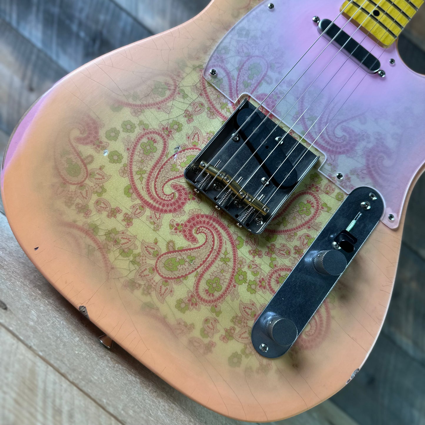 Nash T-68 - Paisley Medium Relic Lollar Pick Ups Maple Neck