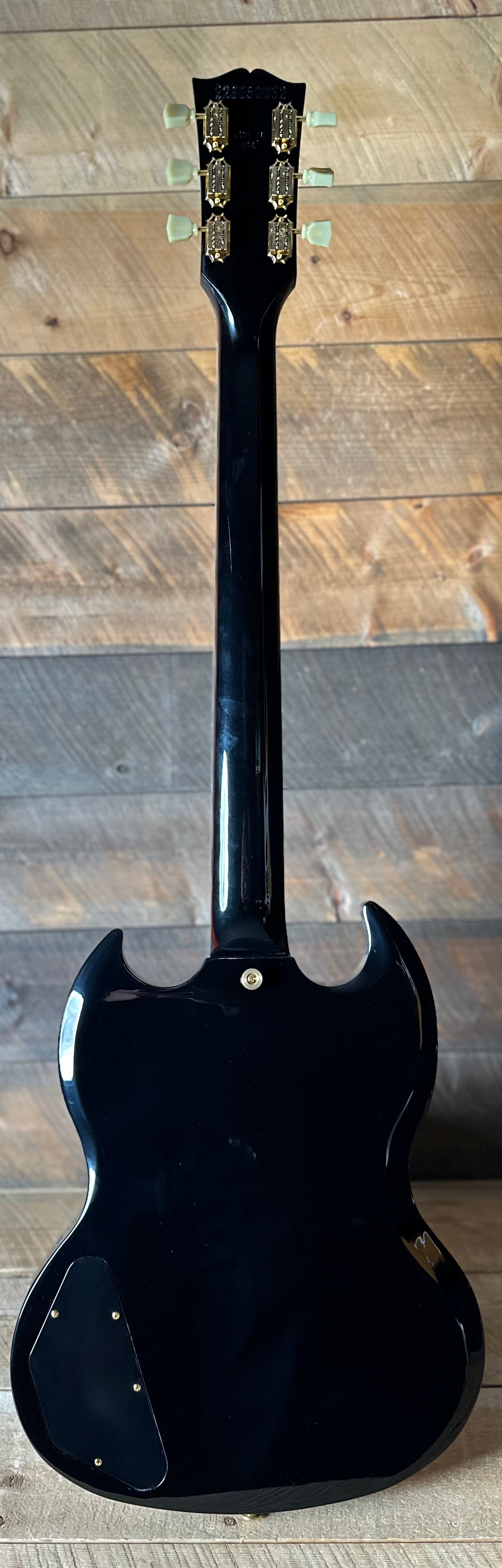 Gibson SG Standard '61 Maestro Vibrola *Extremely Limited!!* - Ebony W/Gold Hardware, T-Type Pickups, Witch Hat Knobs 228050032