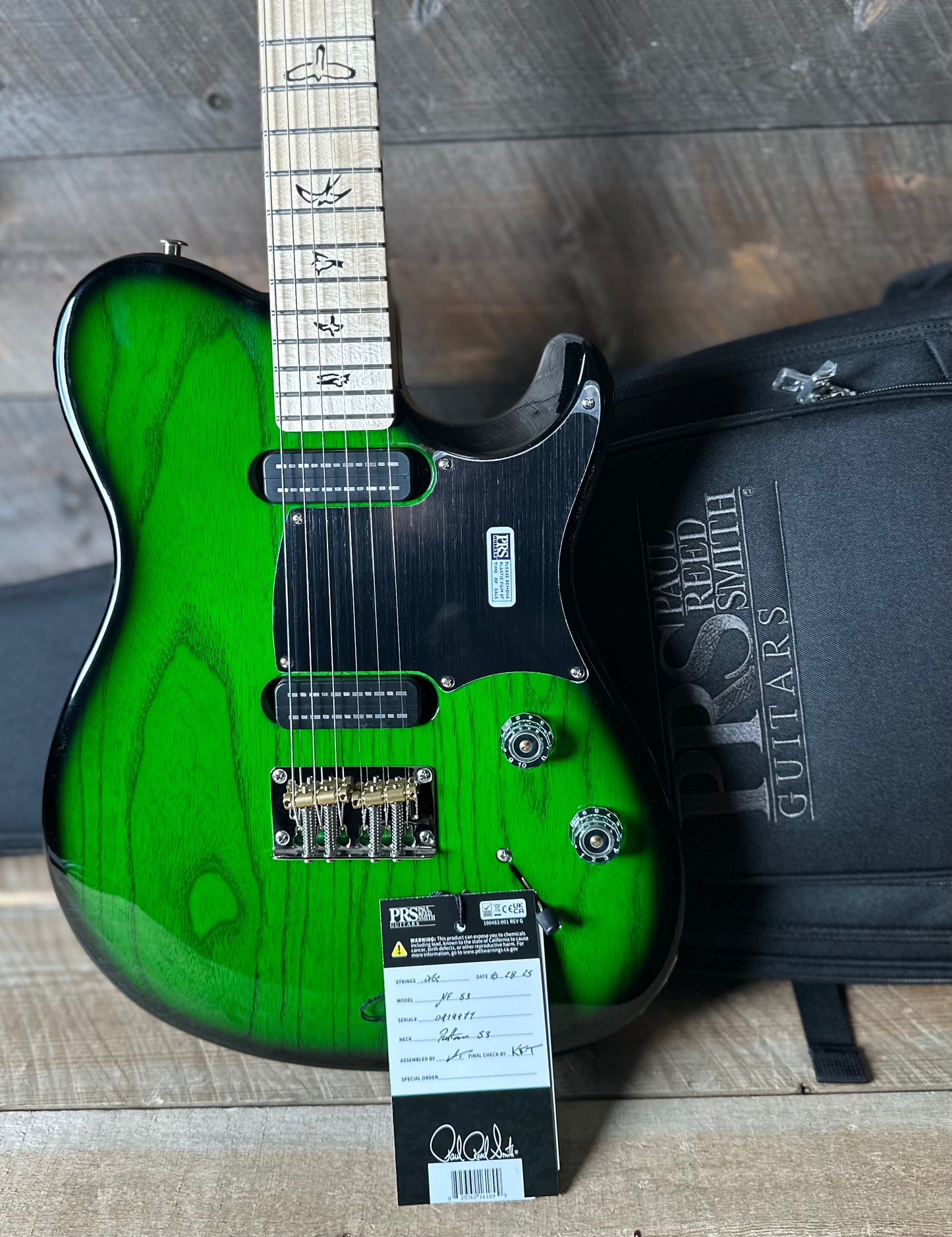 PRS NF 53 Custom Color - Emerald Green Black Burst 419971