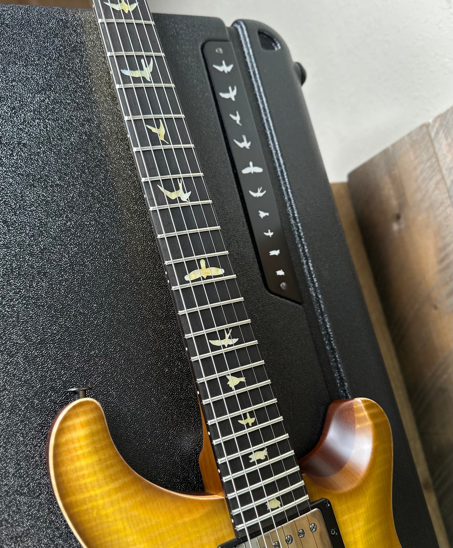 PRS Wood Library Custom 24 Fatback Semi-Hollow! - Satin Livingston Lemondrop 423671