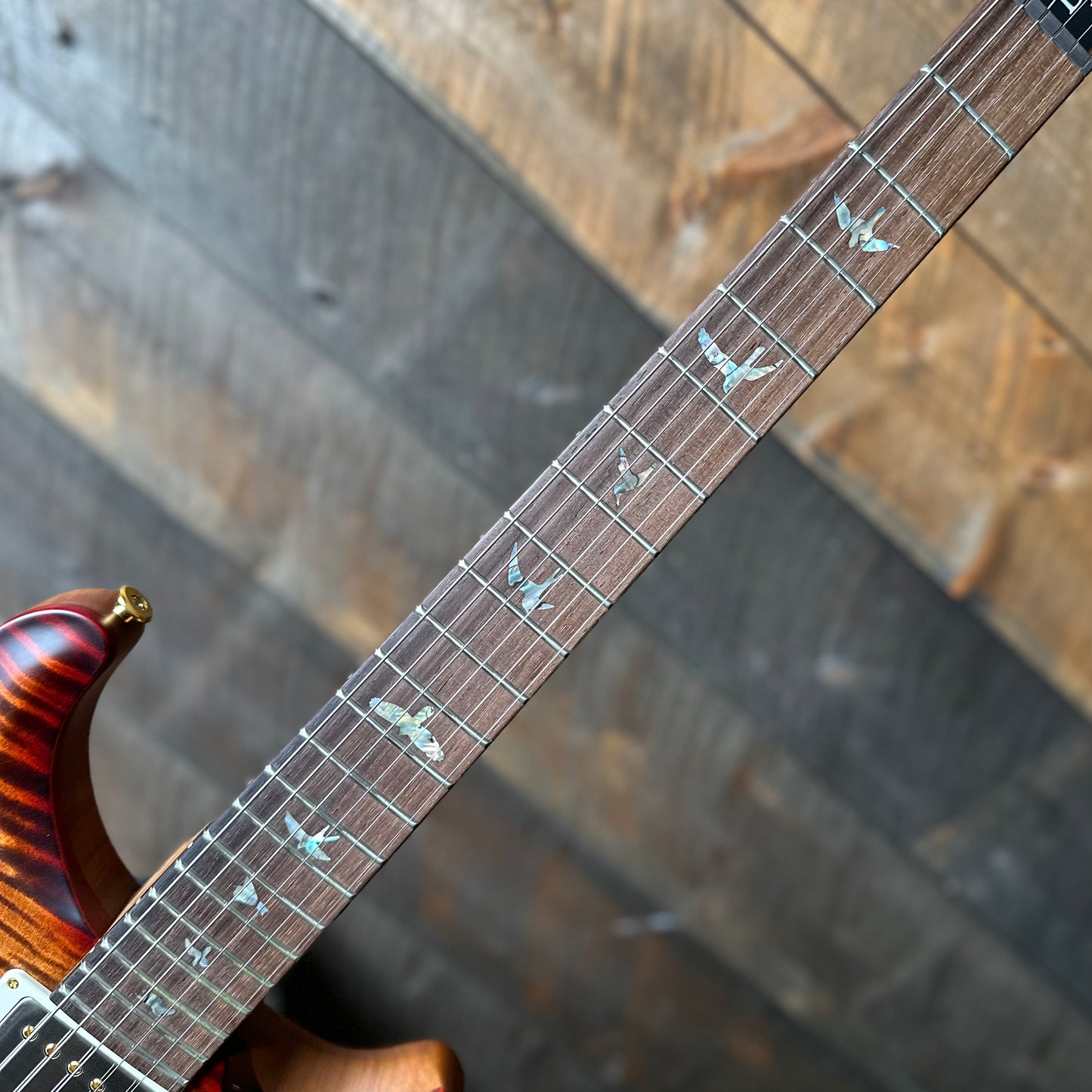 PRS Wood Library DGT David Grissom Signature Wood Library Flame Maple 10 Top, Brazilian Rosewood FB - Custom Color Copperhead Cherry Burst 410961