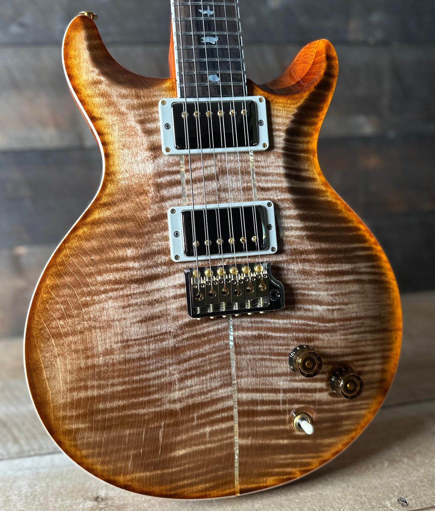 PRS Wood Library Santana Retro Korina Back & Neck, Ziricote FB!! - Autumn Sky 418562