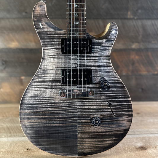 PRS Wood Library Custom 24 Stoptail Limited Edition - Charcoal (Natural Back) 430172