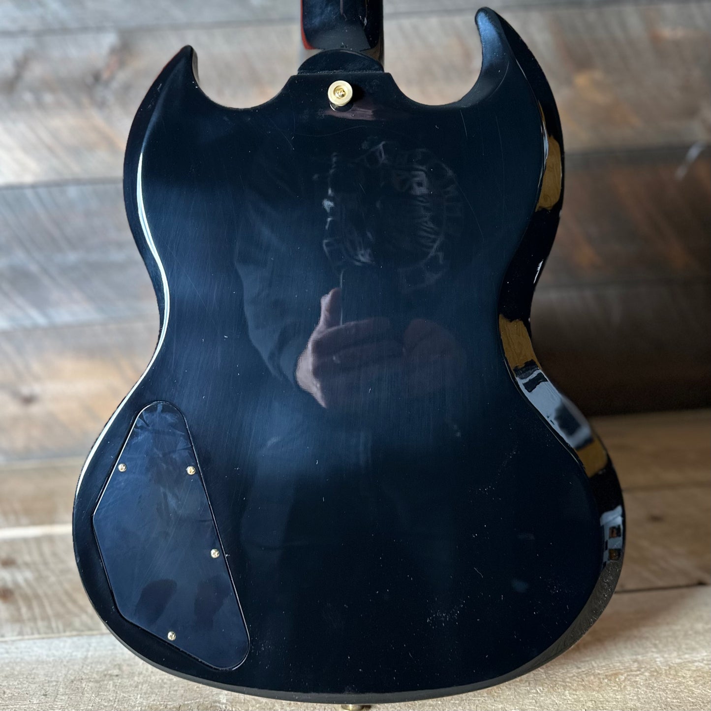 Gibson SG Standard '61 Maestro Vibrola *Extremely Limited!!* - Ebony W/Gold Hardware, T-Type Pickups, Witch Hat Knobs 227350063