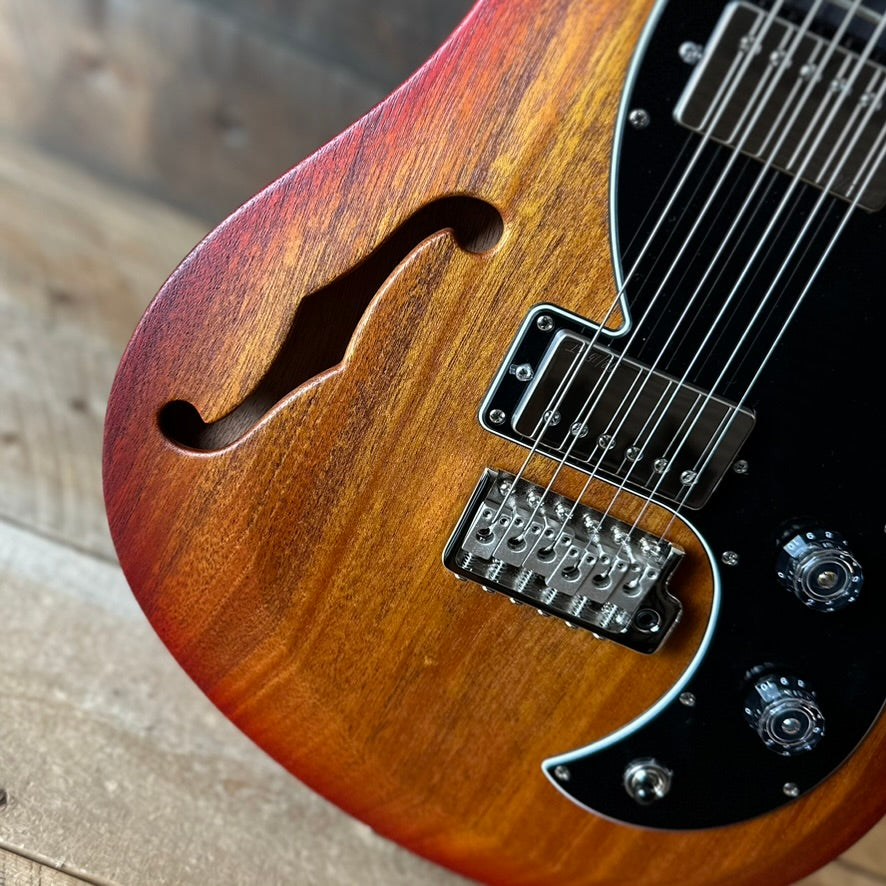PRS S2 Vela Semi-Hollow HHT Quimper Edition – McCarty Sunburst Satin Nitro USA Electric Guitar S2089129