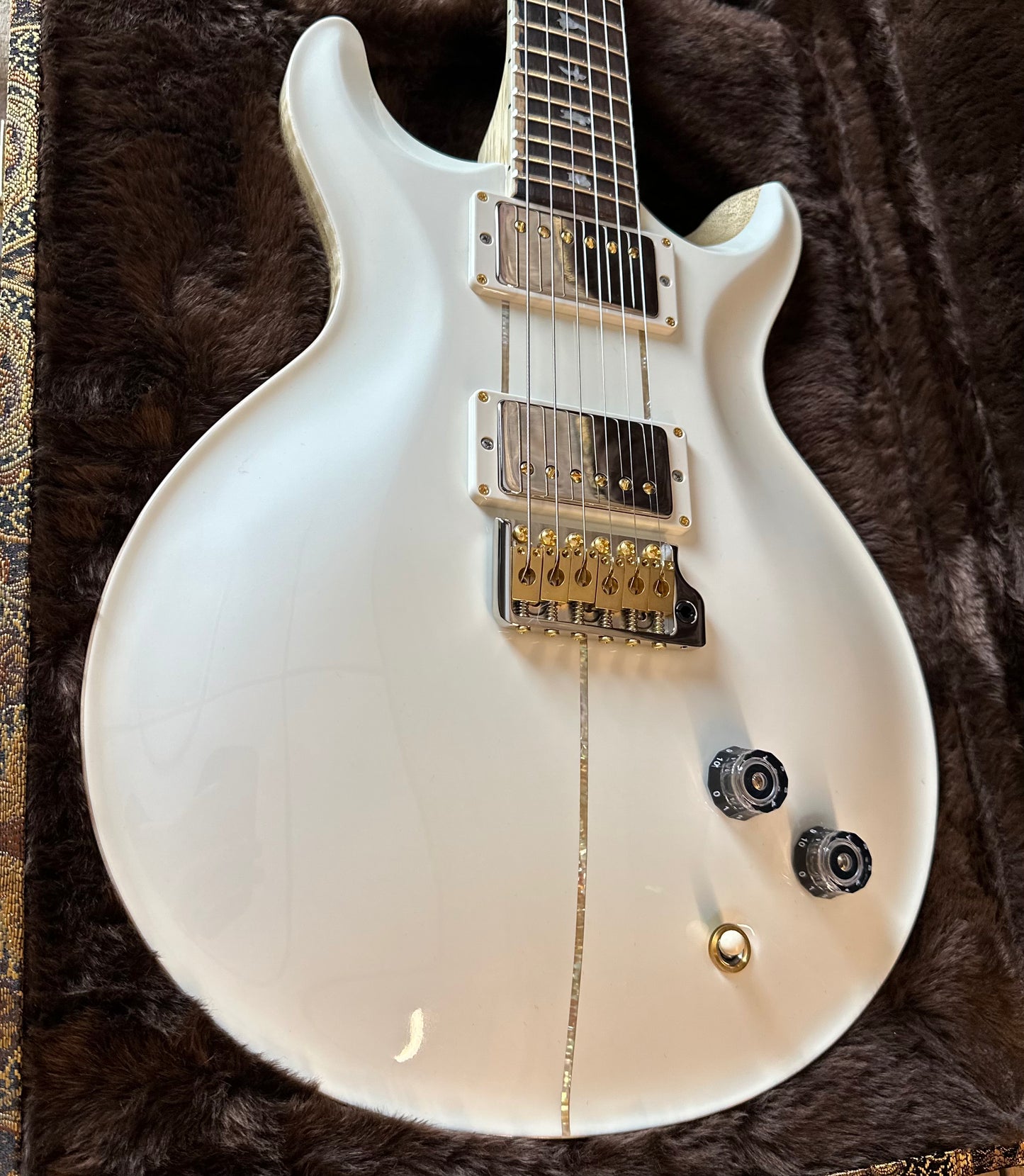 PRS Wood Library Santana Retro Korina Back & Neck, Ziricote FB!! - Antique White Top W/Natural Back 418563