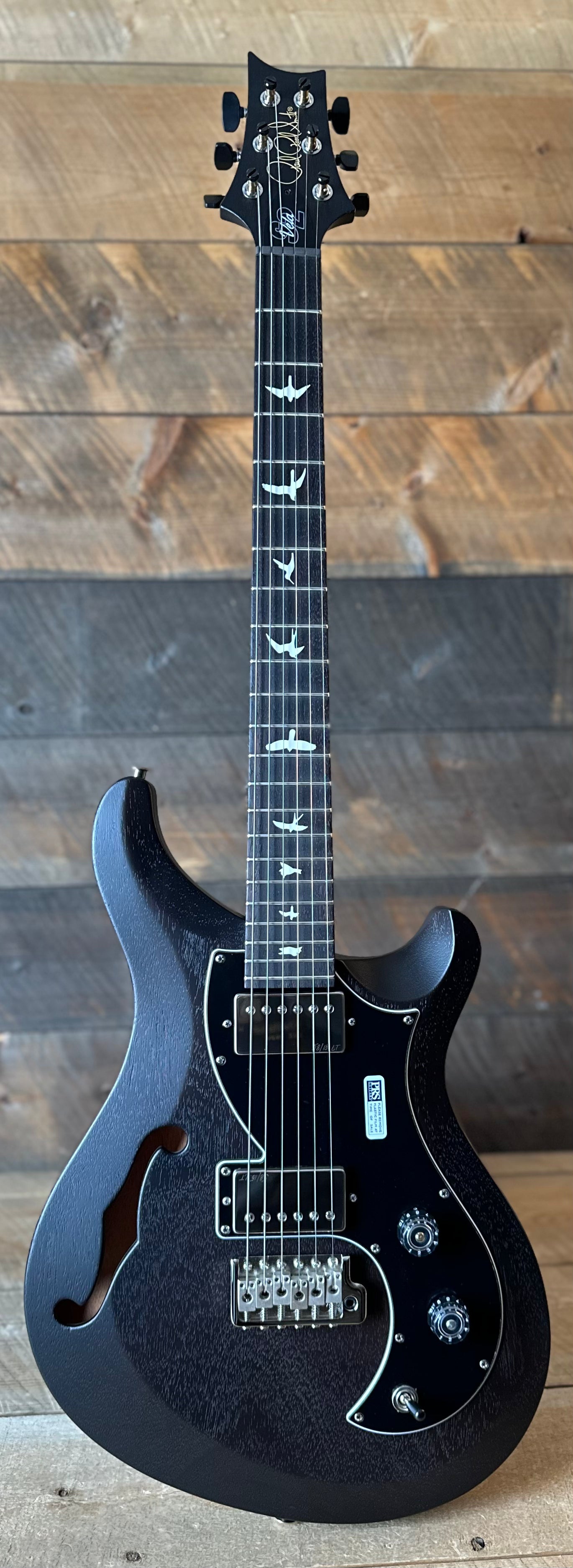 PRS S2 Vela Semi-Hollow HHT Quimper Edition – Charcoal Satin Nitro USA Electric Guitar S2088943