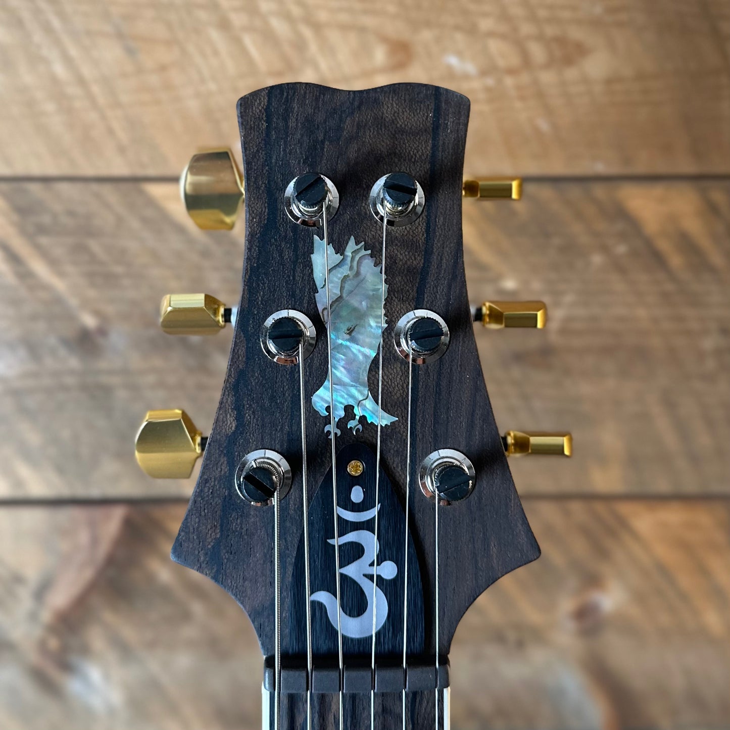 PRS Wood Library Santana Retro Korina Back & Neck, Ziricote FB - Aquamarine 430120