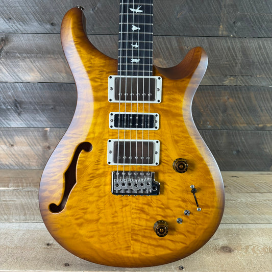 PRS S2 Wood Library Special Semi-Hollow Quilted Top - Satin Honey Gold Burst S2088394