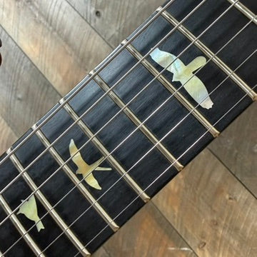 PRS Wood Library Custom 24 Fatback Semi-Hollow McCarty III Pickups Ebony Fretboard Satin Livingston Lemondrop Finish Stained Maple Neck 423673