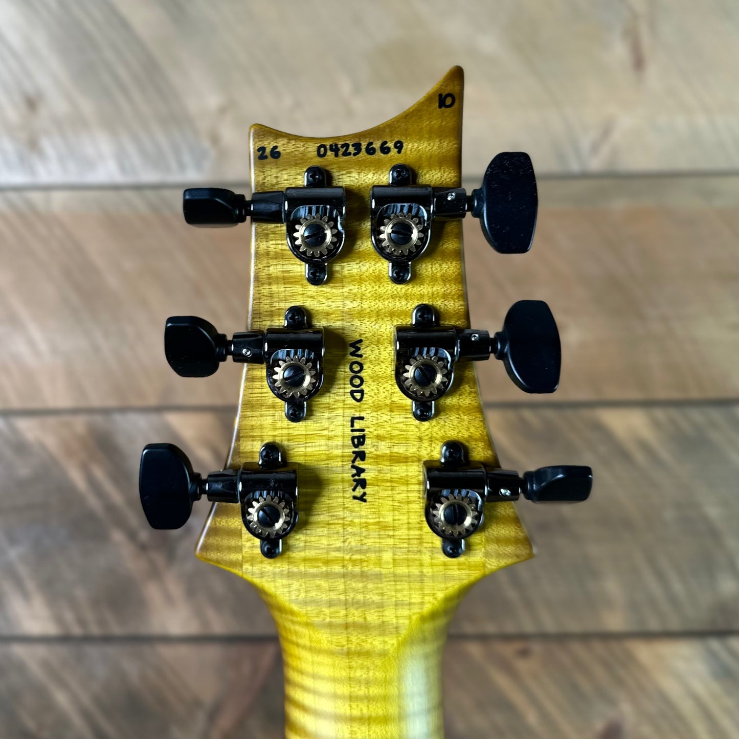 PRS Wood Library Custom 24 Fatback Semi-Hollow! - Satin Livingston Lemondrop 423669