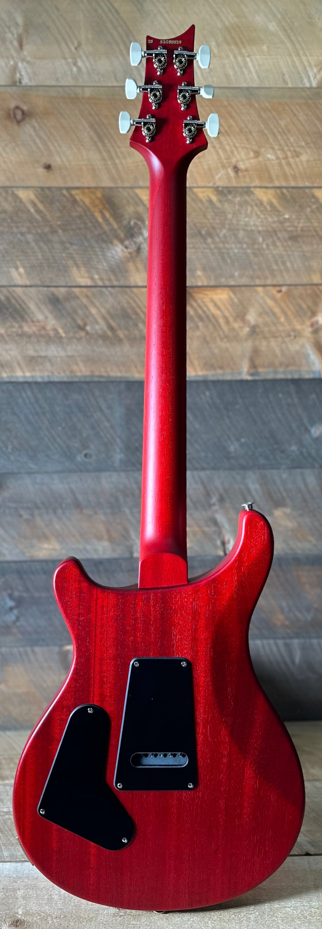 PRS S2 Wood Library Custom 24-08 QS Exclusive Satin Run! - Bonnie Pink Cherry Burst S2085529