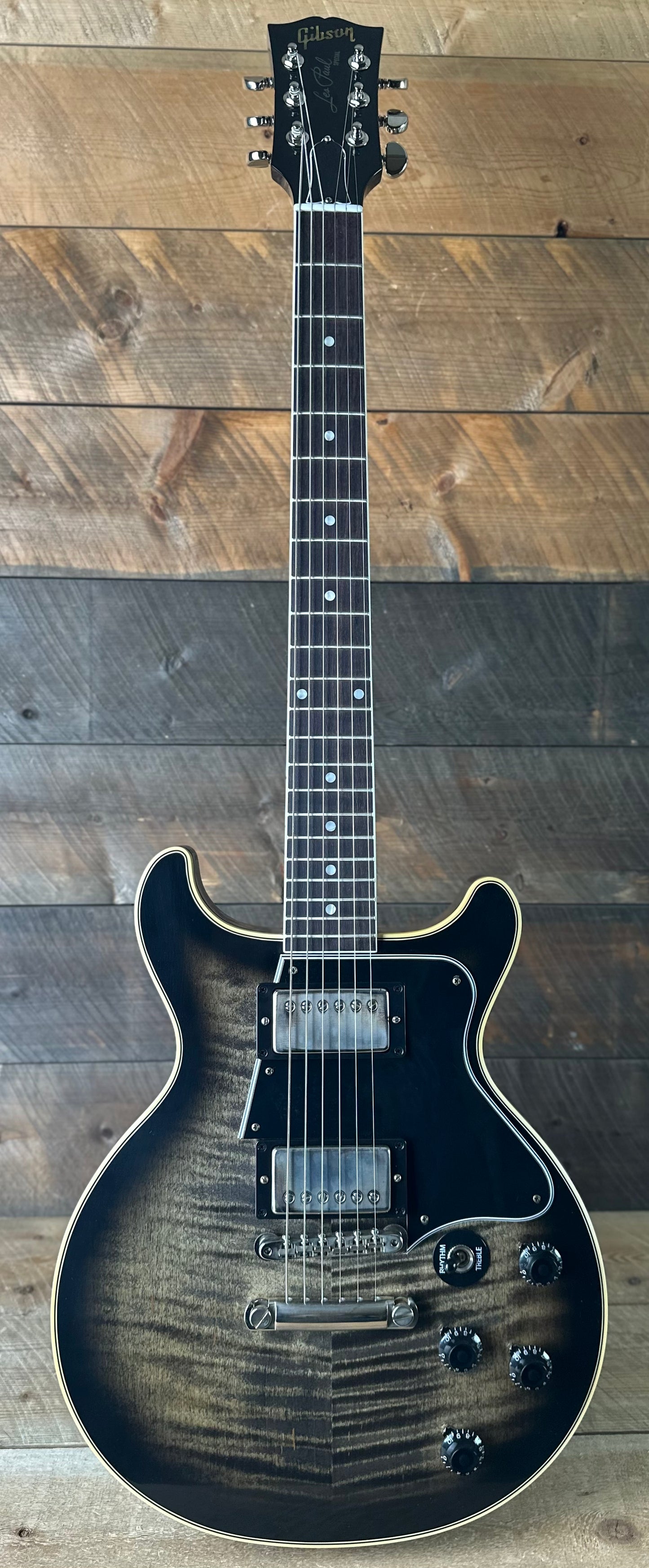 Gibson Custom Les Paul Special Double Cut Figured, VOS - Cobra Burst 601118