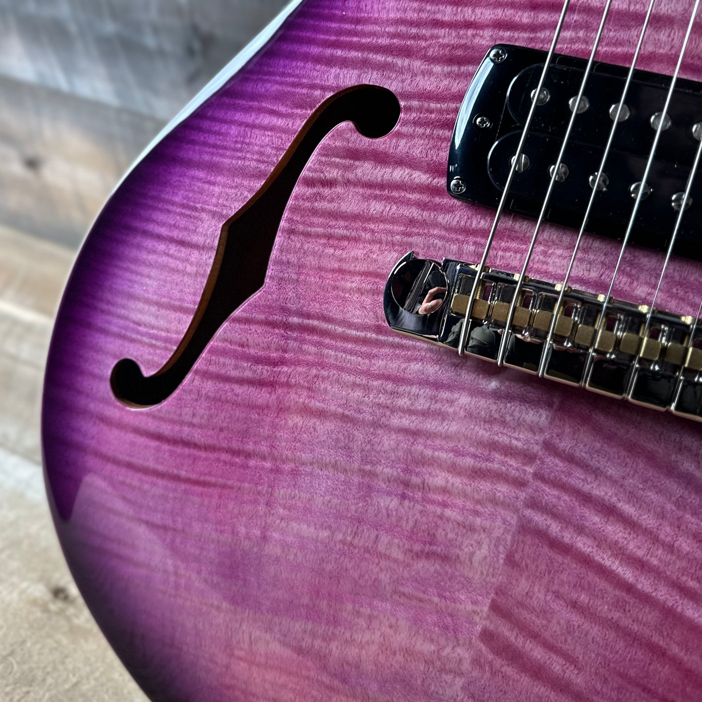 PRS SE Zach Myers 594 Semi-hollow Electric Guitar - Elderberry Burst 70953 7.00 LBS!