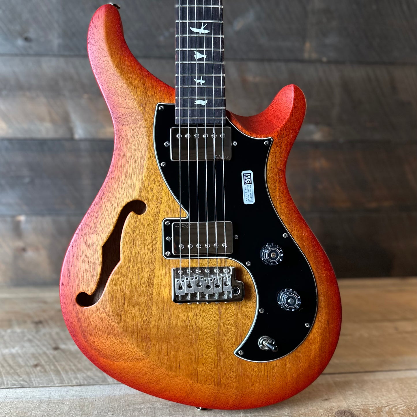 PRS S2 Vela Semi-Hollow HHT Quimper Edition – McCarty Sunburst Satin Nitro USA Electric Guitar S2089031