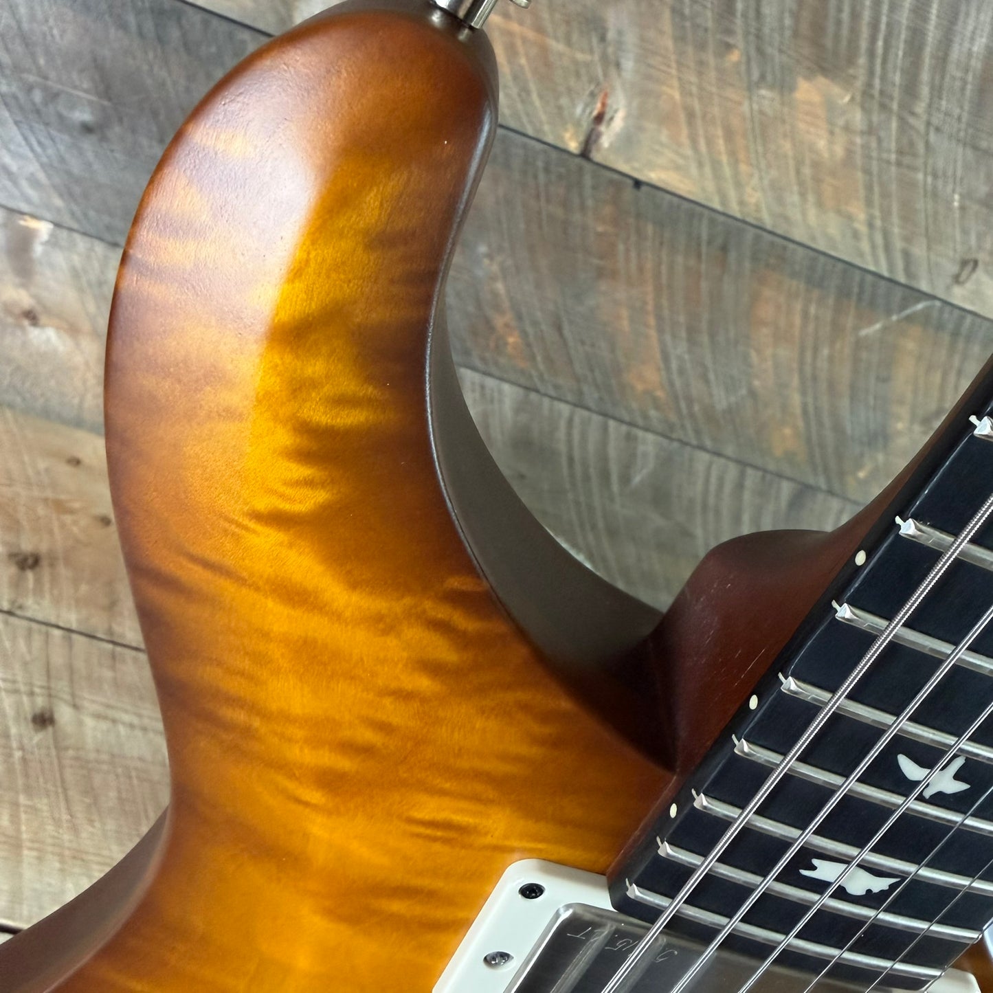 PRS S2 Wood Library Special Semi-Hollow Quilted Top - Satin Honey Gold Burst S2088394