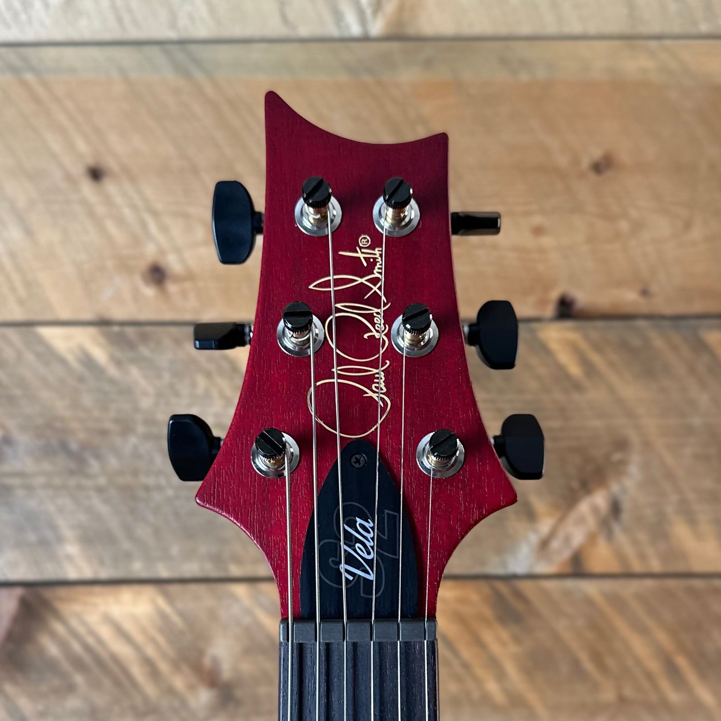 PRS S2 Vela Semi-Hollow HHT Quimper Edition – Vintage Cherry Satin Nitro USA Electric Guitar S2088908