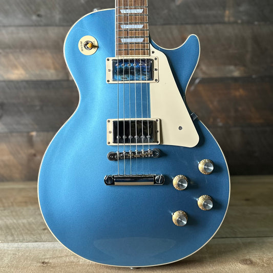 Used Gibson Les Paul Standard 60's Custom Color - Pelham Blue Top W/Natural Back