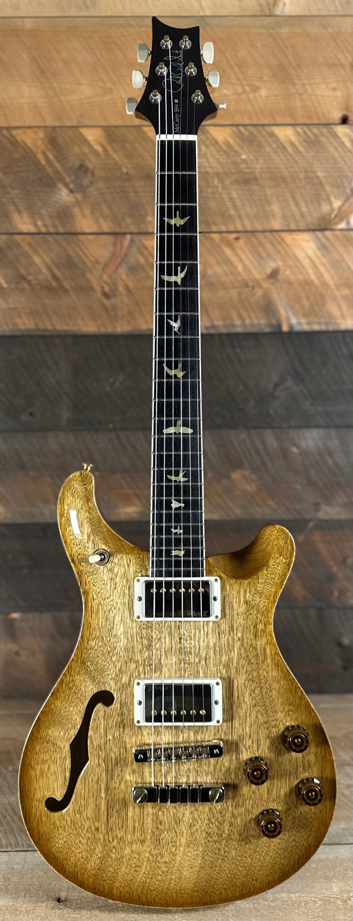 PRS Wood Library McCarty Korina 594 Semi-Hollow Small Batch Limited - Vintage Natural 433111