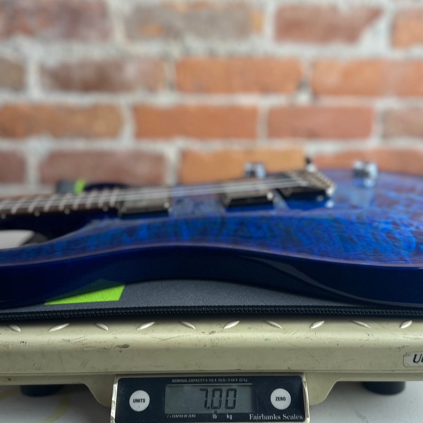 PRS Wood Library Custom 24 Quilt Top Brazilian Rosewood Fretboard - Aquamarine W/Blue Back 411448