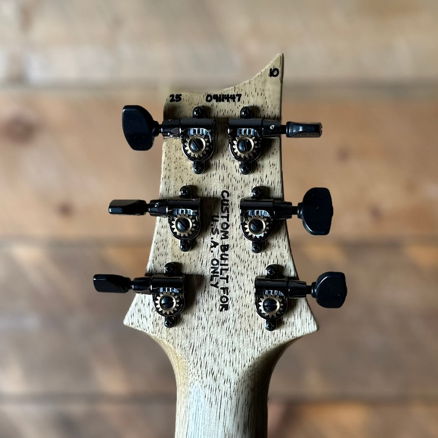 PRS Wood Library Custom 24 Blue Fade 10 Top Brazilian Rosewood Fretboard 58/15lt Korina Back 411447