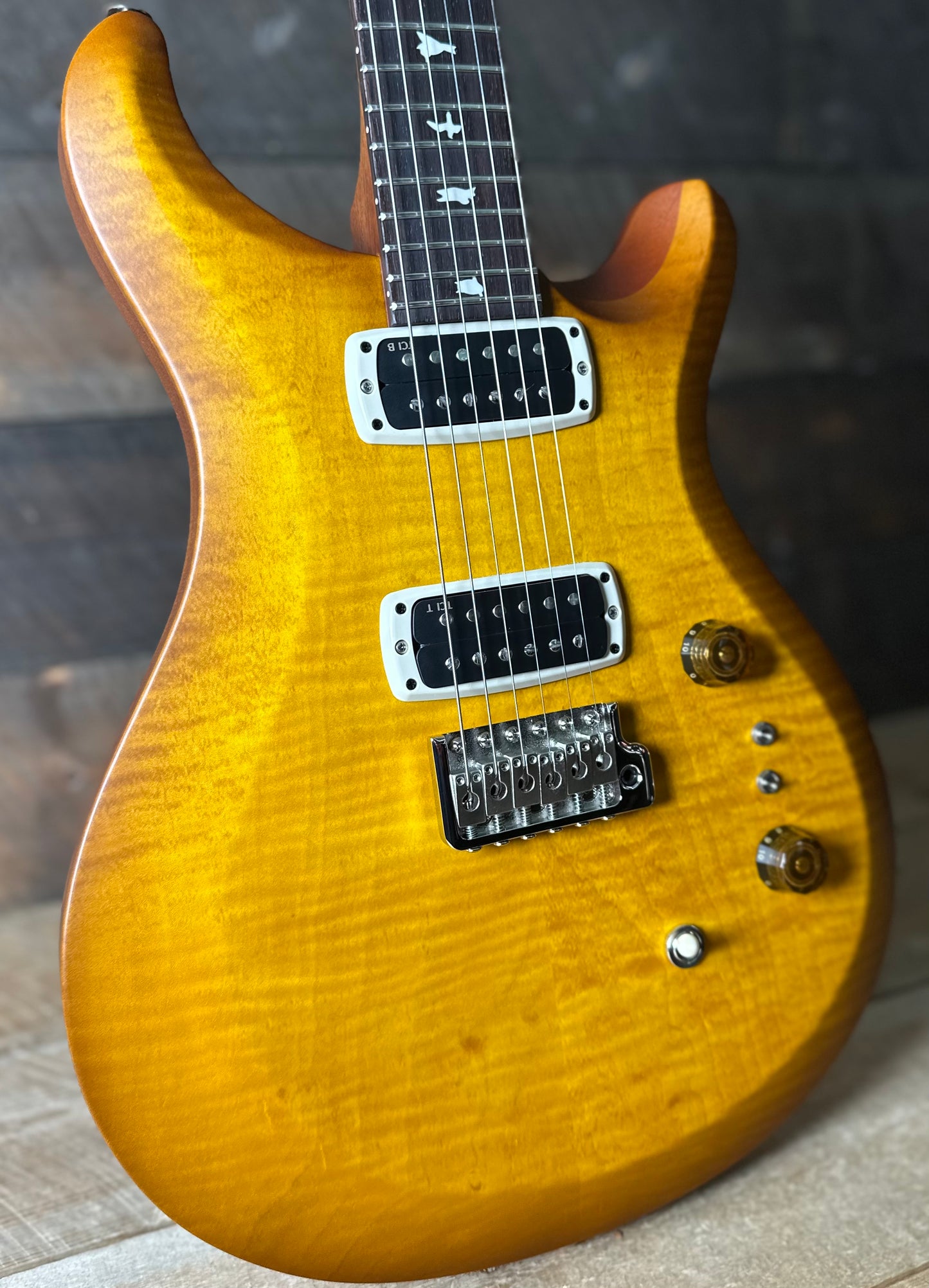 PRS S2 Wood Library Custom 24-08 QS Exclusive Satin Run! - Honey Gold Burst S2085219